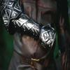 Medieval Blackened Steel Pair of Bracer, Arm Protection Dwarven Cosplay LOTR