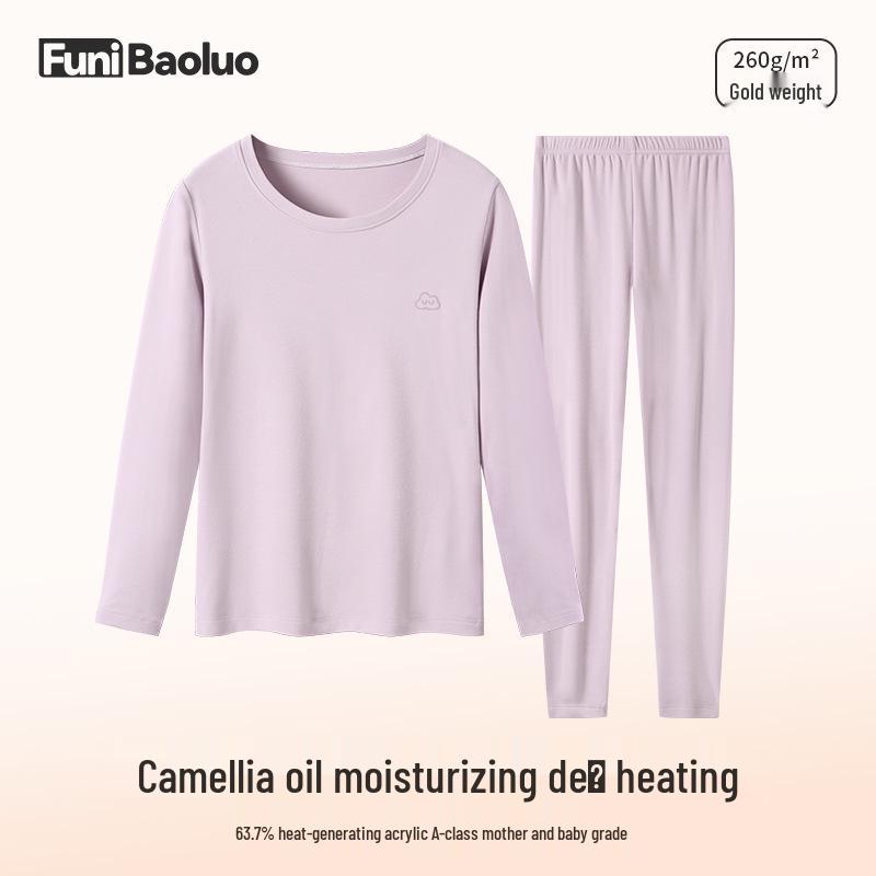 

Women s Thermal Camellia Oil Moisturizing Slim Base Layer Long Johns Set XXL