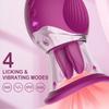 4 in 1 Rose Vibrator Clitoral Sucking Licking Massager Female Masturbation Adult Toy