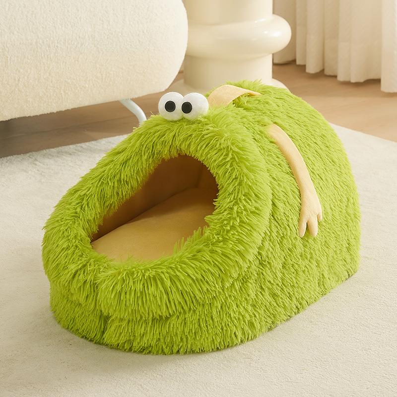 Doghouse Warm In Winter and Universal Detachable and Washable House Villa House Small Dog Teddy Closed Pet Cat