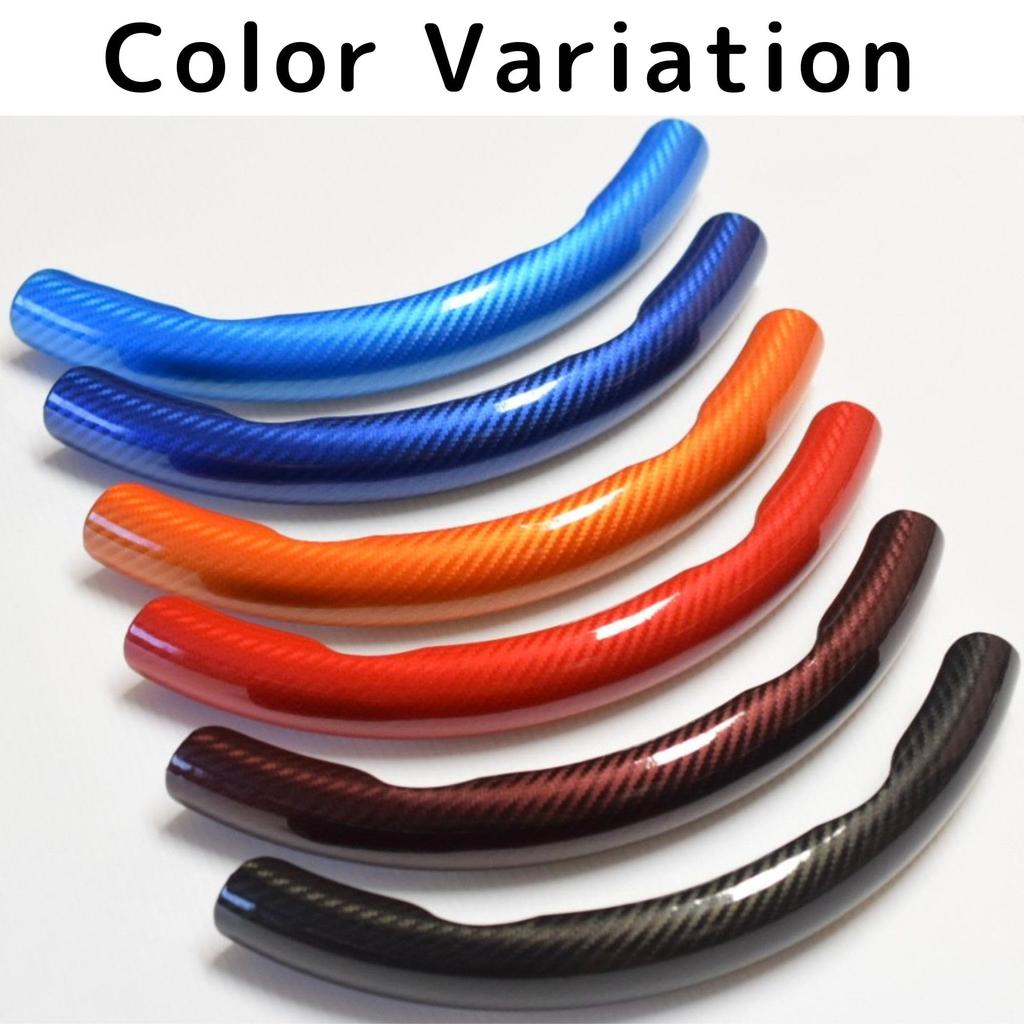 GRmkt Steering Wheel Cover, Steering Grip, for Cars, Anti-Slip, Sweaty Hands, Easy Installation, Parts, D-Shaped, Round, Red