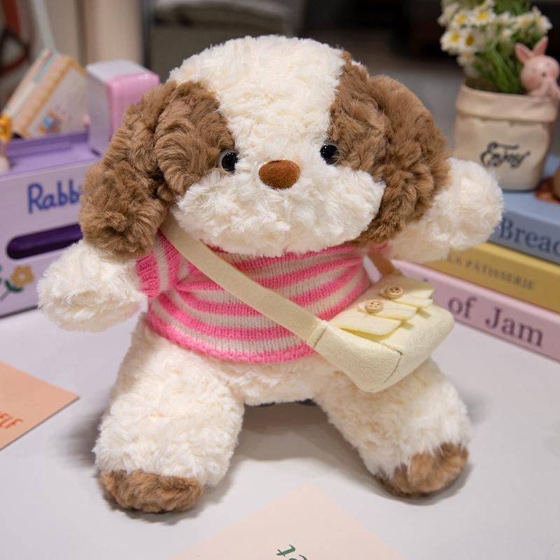 25cm Gute Nacht Hund Plüsch Spielzeug Weichen Pullover Hund Plüsch Kissen Stofftier Puppen Kinder Baby Weihnachten Geschenke Dekor