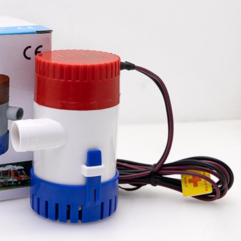 750GPH/1100GPH Submersible 12V Bilge Pump for Small Boat Drainage, Marine Water Removal Pump with ABS Housing and 3 M Lift Head