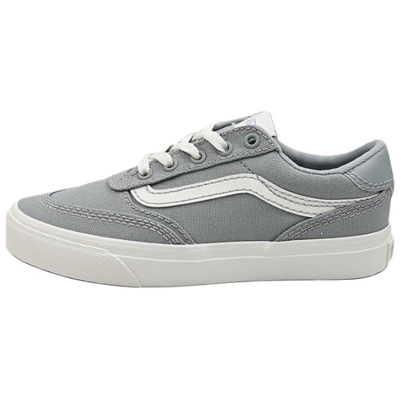 

Vans Brooklyn LS Low Top Skateboard Shoes Women s Gray Sneakers VN000D7UTTN 36