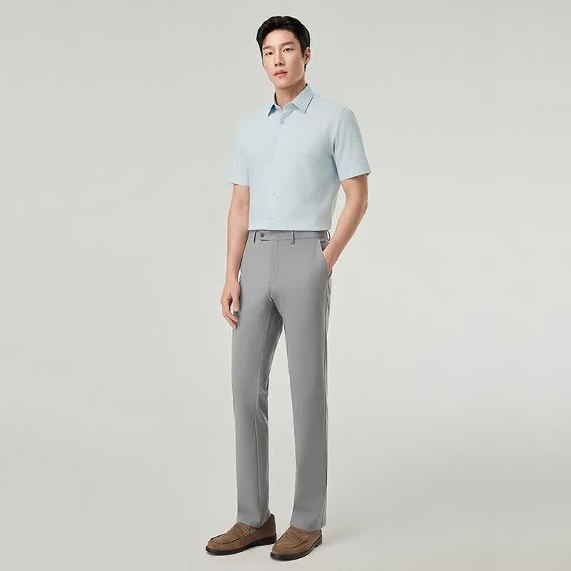 YOUNGOR Men's Business Comfort Short-Sleeve Shirt