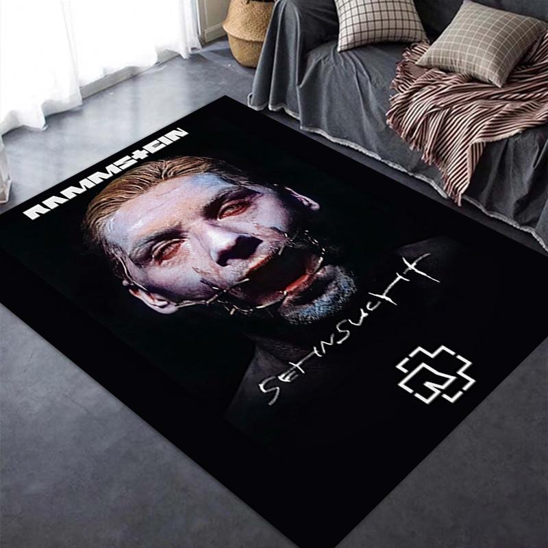 Rammstein Carpet Rug for Living Room Bedroom Home Sofa Decoration,Kids play Non-slip Floor Mat