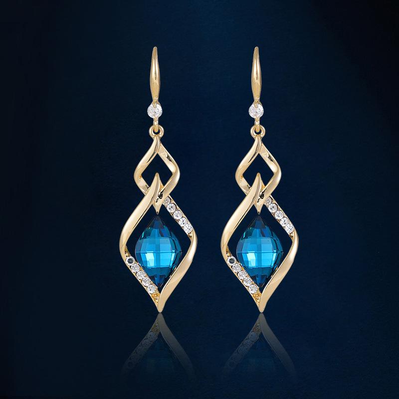 

Women s fashionable prism earrings синий