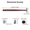 Traceless Repair Tool Magnetism Replaceable Bumps Dents Shaping Repair Percussion Leveling Hammer Car Dent Repair Hammer