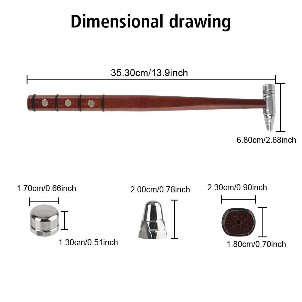 Traceless Repair Tool Magnetism Replaceable Bumps Dents Shaping Repair Percussion Leveling Hammer Car Dent Repair Hammer