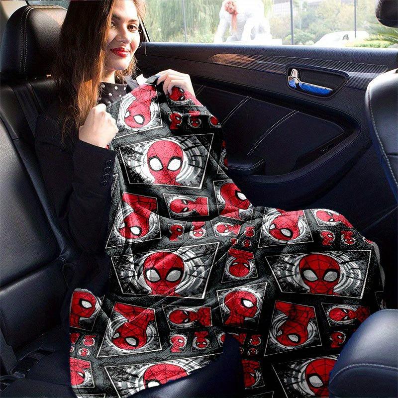 Spider-man Cute Printed Blanket Rectangular Soft Comfortable Modern Style Polyester