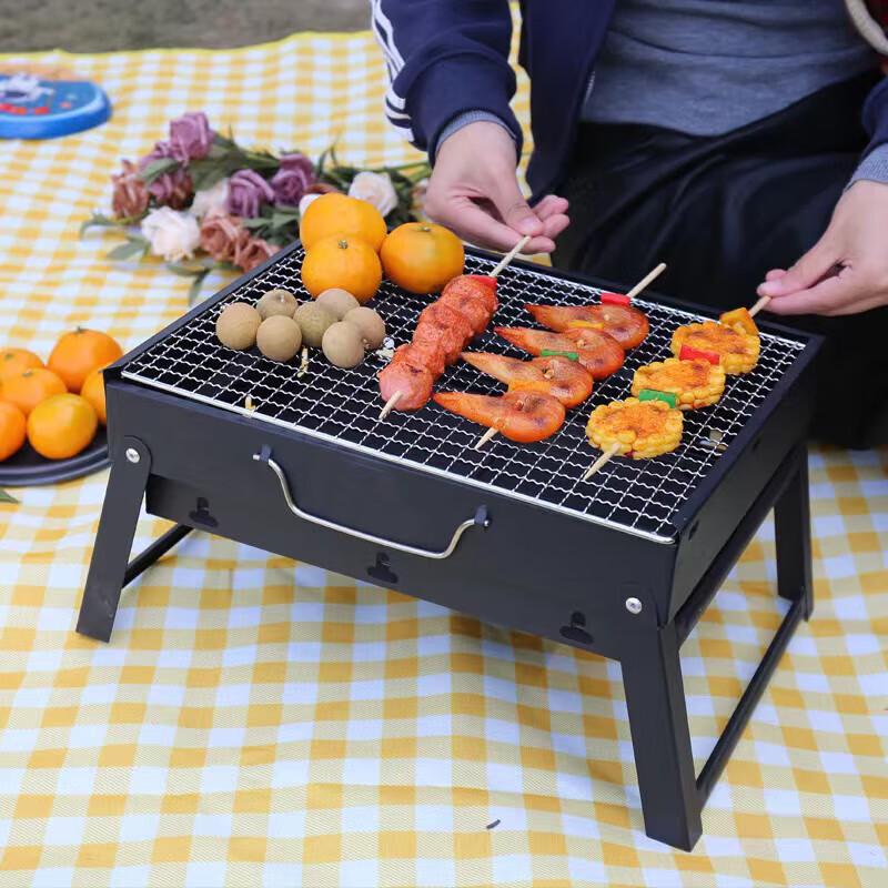 Huilingyang Portable Folding Outdoor Mini Charcoal BBQ Grill