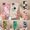 Coque Pour Realme 8 Pro 8S Fleur Astronaute Silicone Liquide Souple Protection Appareil Photo Pare-chocs Pour Realme8 Pro 8Pro 8 S Housse Arrière Capa