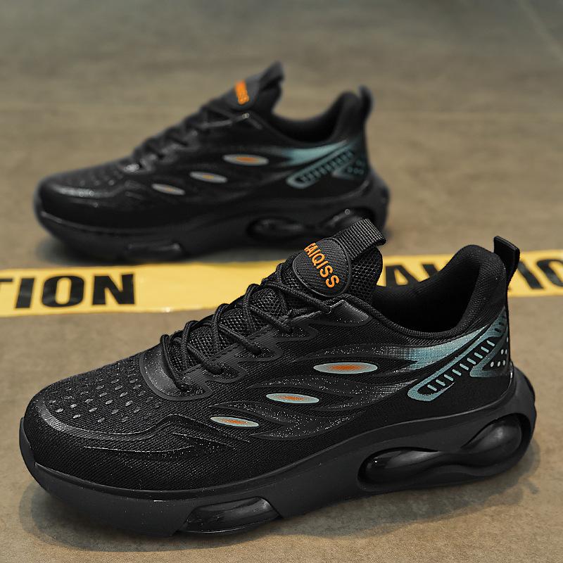 

Men s shoes spring and summer breathable outdoor sports shoes casual fashion popcorn running shoes fashion dad shoes 45 чёрный