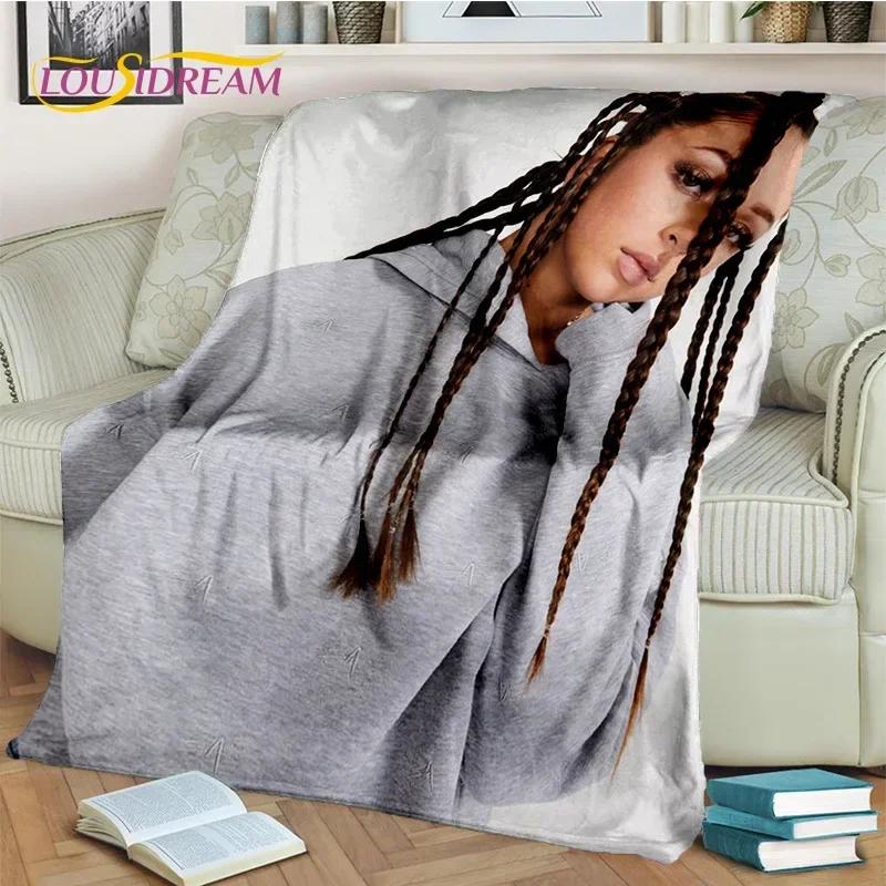 3D Printing Beauty Plaid Eva Queen Blanket,Soft Throw Blanket for Home Bedroom Bed Sofa Picnic Travel Office Cover Blanket Kids 75X95CM