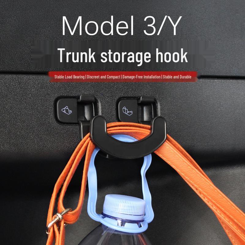 Model 3/Y Trunk Seat Hook - No-Drill Car Interior Storage Solution