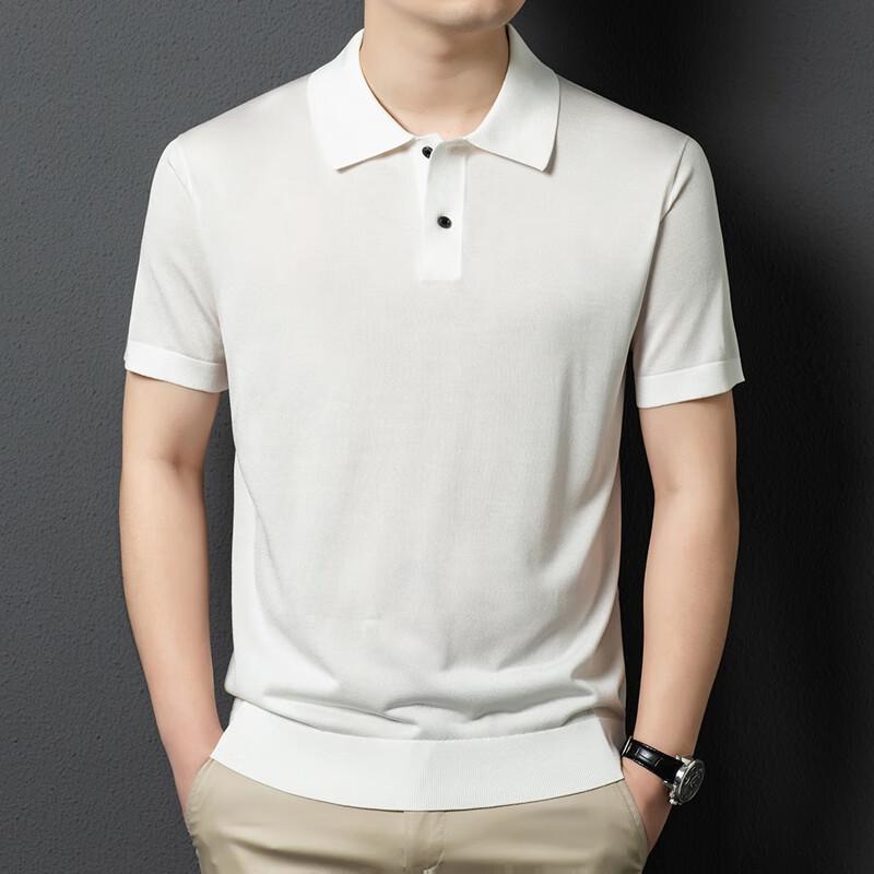 Yiliteng Men's Summer Business Casual Polo Shirt