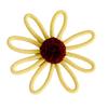 Bohemian Sunflower Wall Art Hanging Ornament for Baby Girls Bedroom Decorations Handmade Woven Flower Pendant Decor