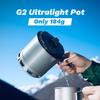 750ML Ultralight Pot Lightweight Outdoor High Efficiency Heat Exchanger Pot for Hiking Travel Camping