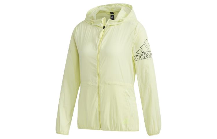 Adidas Jackets Women s Bright Neon Yellow Hooded Moderate FT2885 M