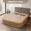 Colchão de ar interno Glamping Mats PVC Inflável Colchão de dormir Luxo 2 Pessoas Camping Cama Mat Bomba embutida Engrossar Mat