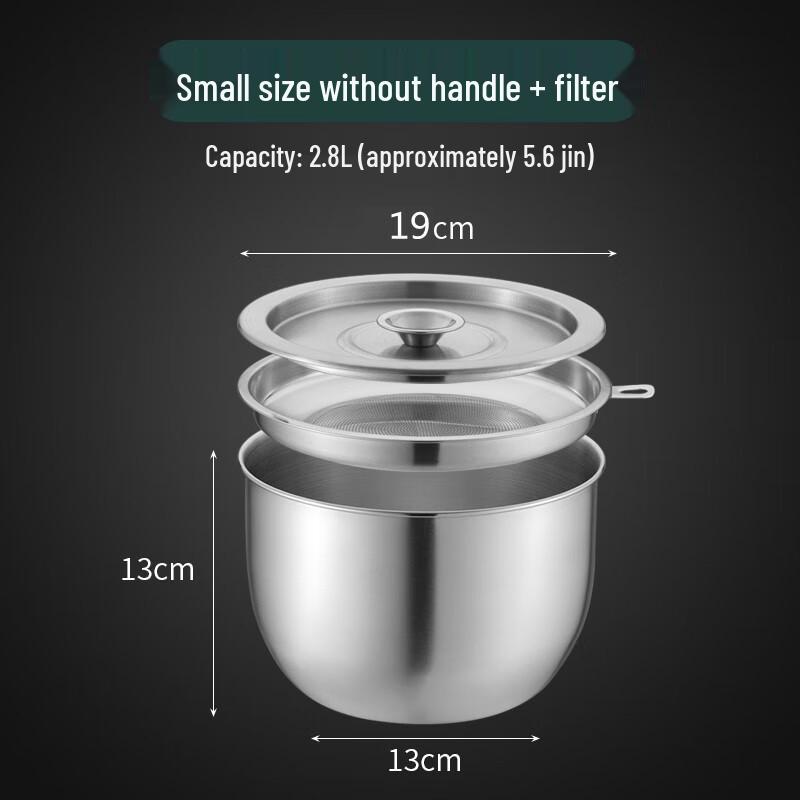 Stainless Steel Oil Storage Pot with Filter