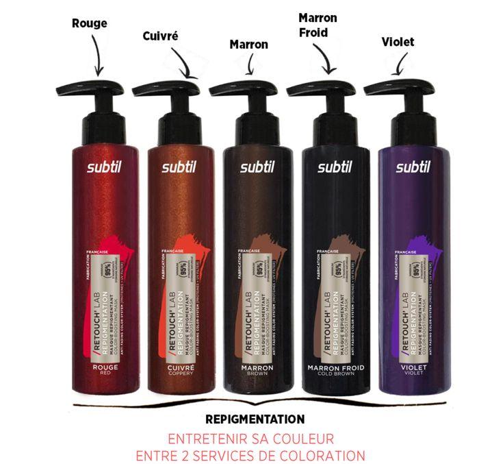 Nachfärbe-Maske Platin Retouch'Lab SUBTIL 195 ml — korrigiert Reflexe & Einspeisungen