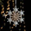 Snowflake Christmas Tree Ornaments Acrylic Crystal Hanging  Merry Christma