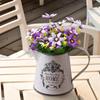 Iron Jug Vase Metal Flower Retro Photo Prop Bucket Floral Container for Wedding Office