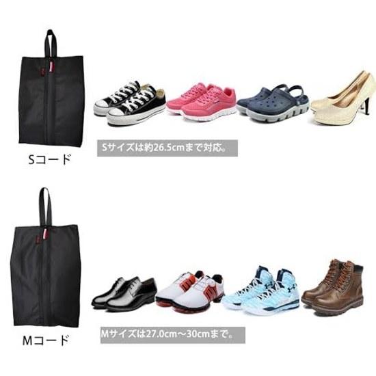 Shoe bagShoe caseWaterproofOdor-proofDirt-proofDust-proofShoe storage pouchIndoor shoes bagUnisexLightweightOutdoorSportsBusiness (Black M 27.0cm)