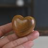 Heart-Shaped Rosewood & Green Sandalwood Carving Ornament
