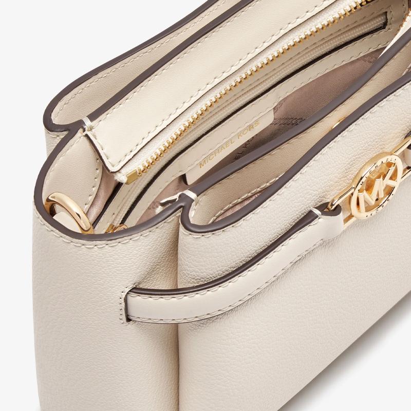 New MICHAEL KORS Leather Shoulder Bag, Baguette Bag, Shoulder Bag Women's Milk White 32F2GAQC1L-289