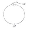 Koreanischer Stil S925 Sterling Silber Vierblättriges Kleeblatt Armband für Damen - Elegant, Exquisit und Super Glänzende Lippenkette.