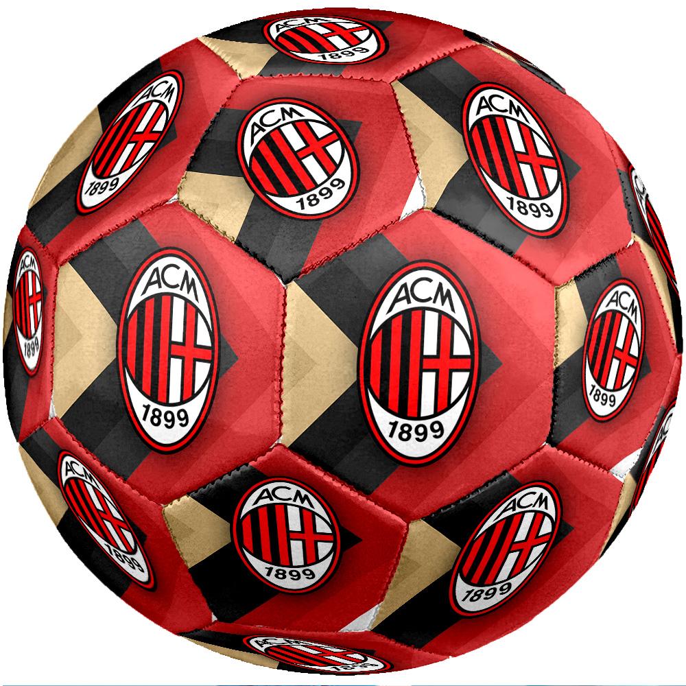 Pallone da Calcio da Partita Misura 5 Tema AC Milan Pallone da Calcio Professionale da Esterno Morbido al Tocco Pallone da Allenamento