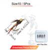 Fishing Lure 5Pcs/Box Fast Sinking Wire Tungsten Bead Head Nymph Flies Trout Fly Fishing Lures