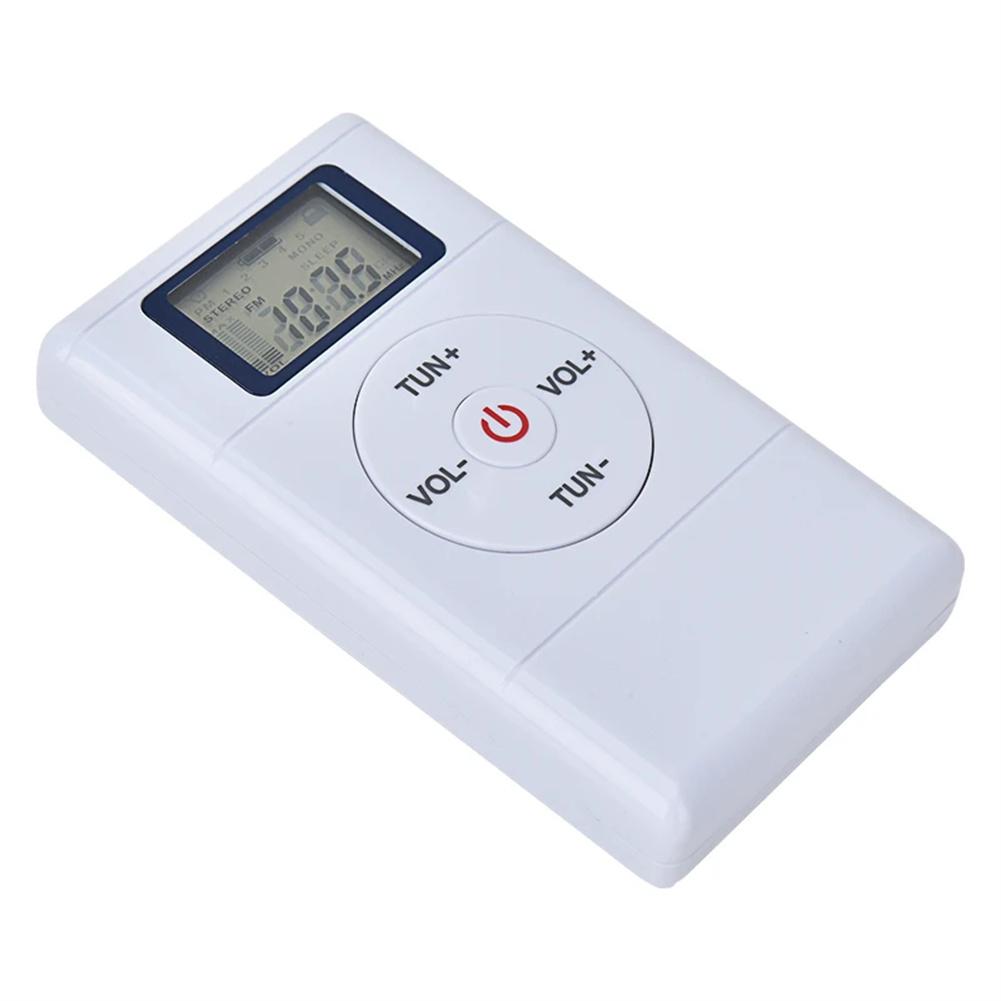 Portable FM Radio With Wristband 3.5MM Earphones Battery Operated Radios 60-108Mhz DSP Digital Tuning Radio For Senior Outdoor