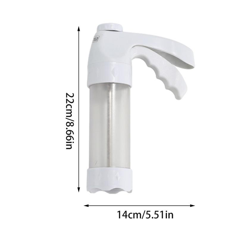 Cookie Press Stainless Steel Manual Stamp Manual Metal Cookie Press Dough Maker For Pizzelle Pastry Dessert Family Home Cooking