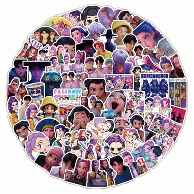 100pcs Suitcase Stickers Waterproof Stickers Scooter Computer Tablet Cartoon Decoration