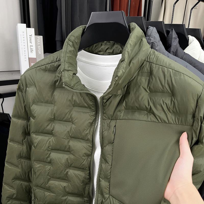 Herren Trendy Leichte Kapuzen-Daunenjacke - Wintermode 2025, Vielseitig & Warm