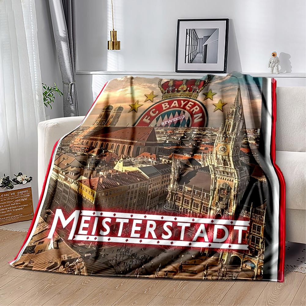 Bayern Munich Blanket Warmthful Decor Great for Office Chair Sofa Bedding All-Season Use Stylish Decor Ideal Gift For Birthday Valentine'S Day