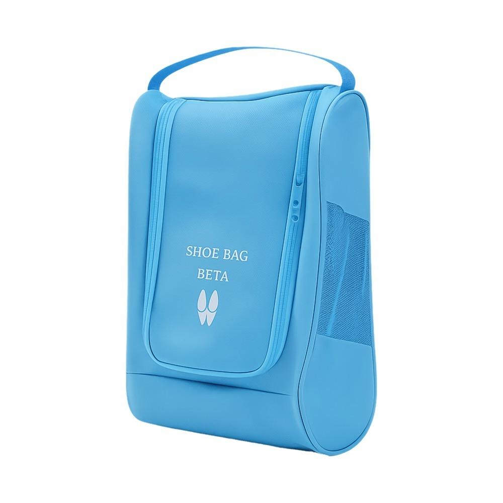 Hand-Held Shoe Storage Bag Oxford Cloth Football Boot Bag Durable Travel Shoe Bag  Unisex синий