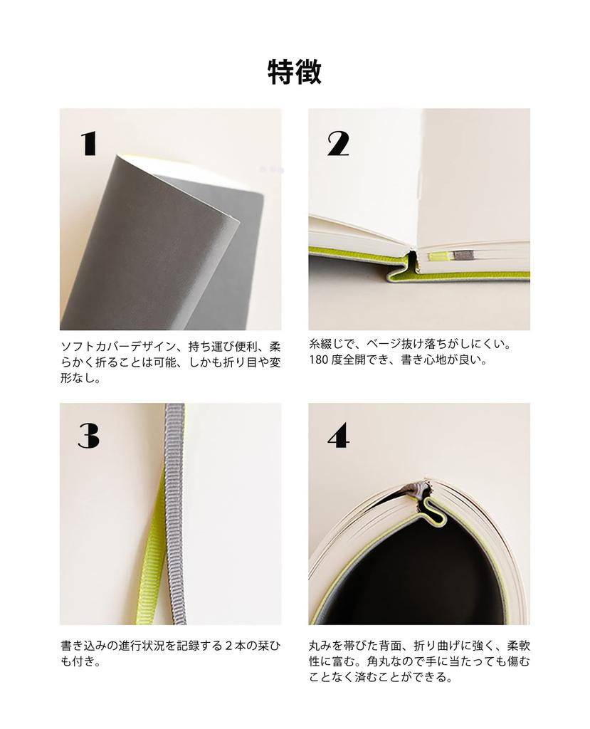 PAPERIDEAS Notebook A5 Softcover Lemon (Dot, Yellow)