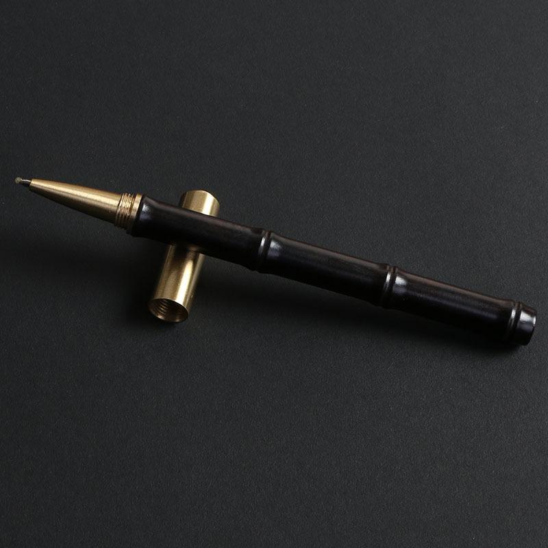Sandalwood Pen, Signature Pen, Creative Bamboo Joint Style Gift Pen, Vintage High-Appearance Ballpoint Pen, Gel Pen