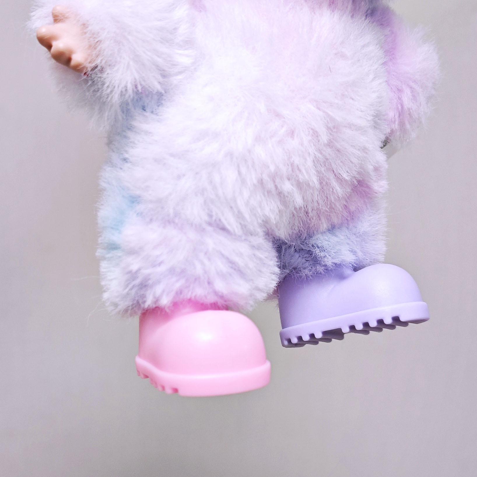 

New Fashion Macaron Labubu Rain Boots One, Two and Three Generations Labubu Doll Shoes suitable for 123 generations of rabub