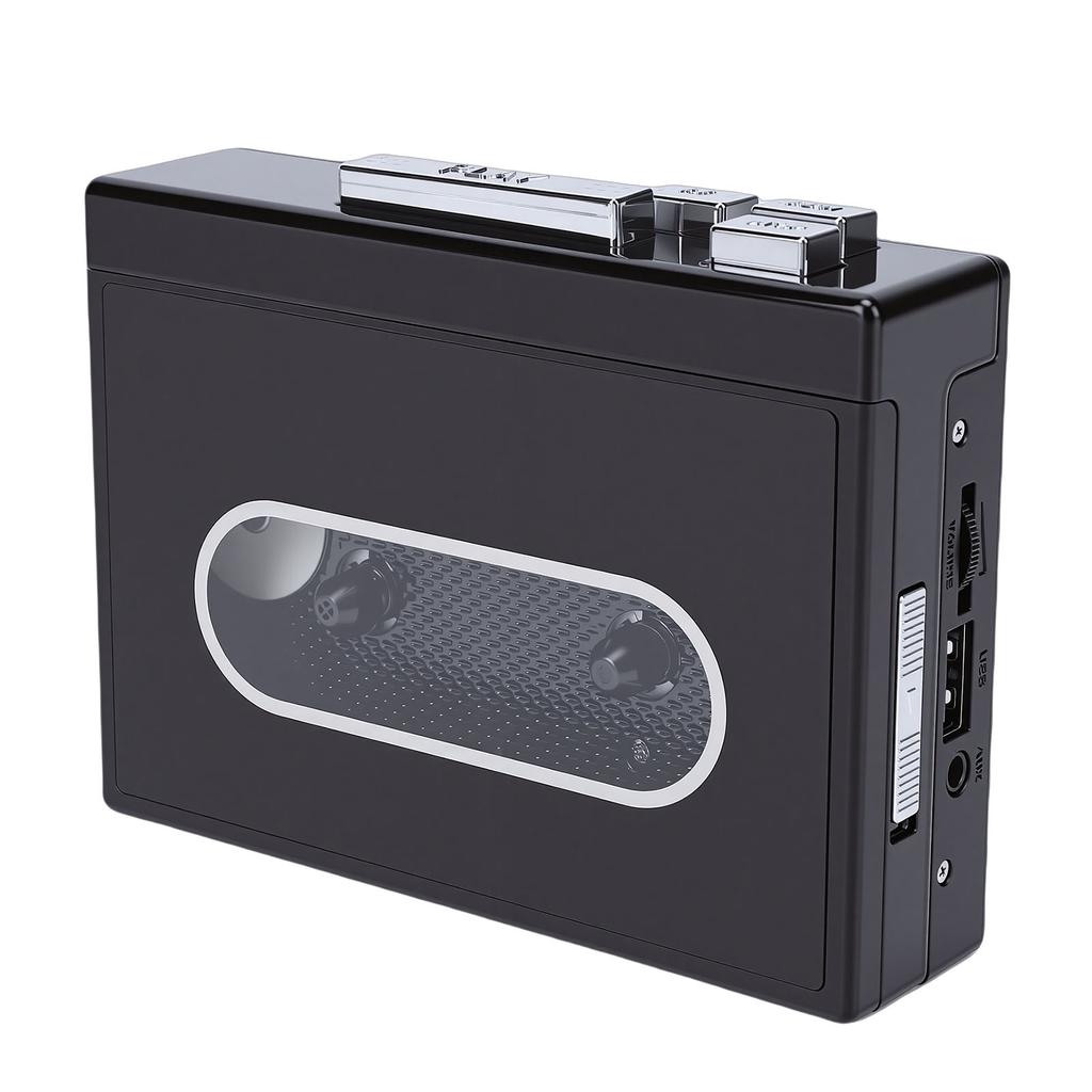 Cassette Tape Player Portable Cassette To MP3 Converter with 3.5mm     Supports USB Flash Drives and USB Card Reader for Homes Parks