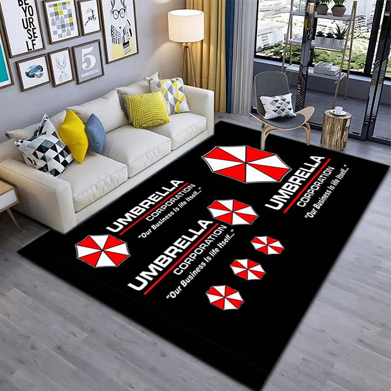 Gioco Sci-Fi Resident Evil, Umbrella Corporation, tappeto morbido, soggiorno di casa, tappetino per sedia da ufficio, zerbino, zerbino tappeto U4