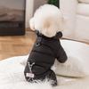 Winter Warm Puppy Dog Clothes Four-legged Traction Jacket Medium and Small Dog Pet Clothes Down Jacket Dog Clothes Supplies