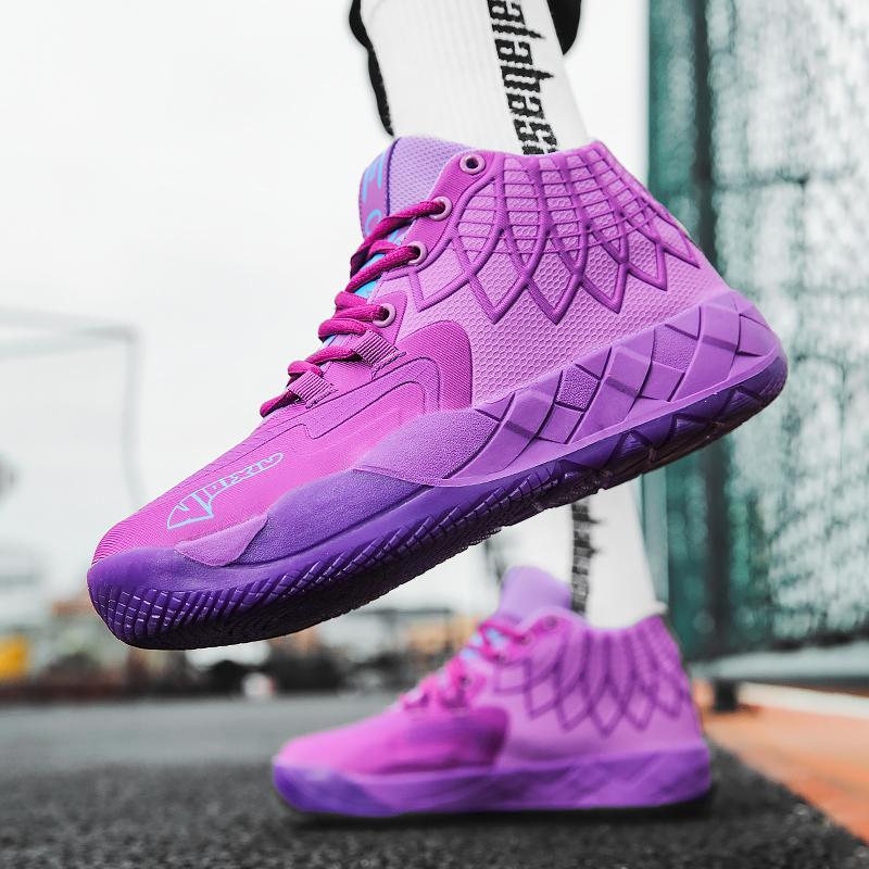 Fashion Men's Basketball Shoes Cushioned Breathable Sneaker Train Athletes High Quality Sport Shoe Lace Up Comfortable Casual Sneaker 45