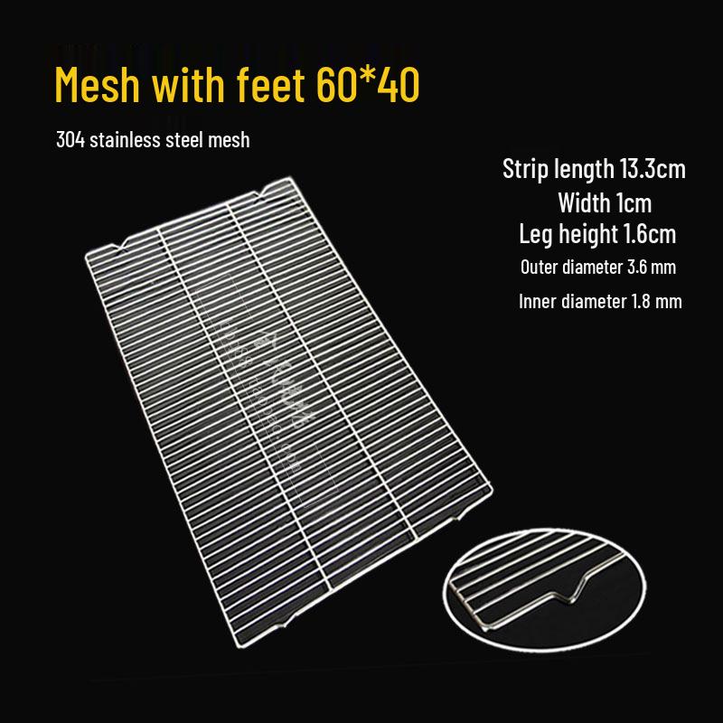 Stainless Steel Rectangular BBQ Grill Rack Mesh