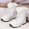 Snow boots women's winter velvet thickened new cotton shoes waterproof and non-slip outdoor skiing outdoor medium tube cold-proof boots