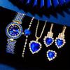 European And American Ins Popular Women'S Watches, Rhinestone Jewelry, Colored Diamond Quartz Watches, Women'S Watches, Exquisite Sets